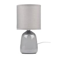 Светильник настольный JH2-02-gy E14 IP20 130х130х255мм керамика; ткань; PVC-пластик сер. JazzWay 5062320