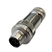 Разъем М12 8A штыревой винт метал. прямой резьба PG9 каб. часть СЦМ120004-08A СТЭЗ 185200030