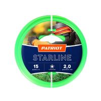 Леска Starline D2.0мм L15м 200-15-3 на пластиковой обойме блистерн. тип звезда зел. PATRIOT 805201056